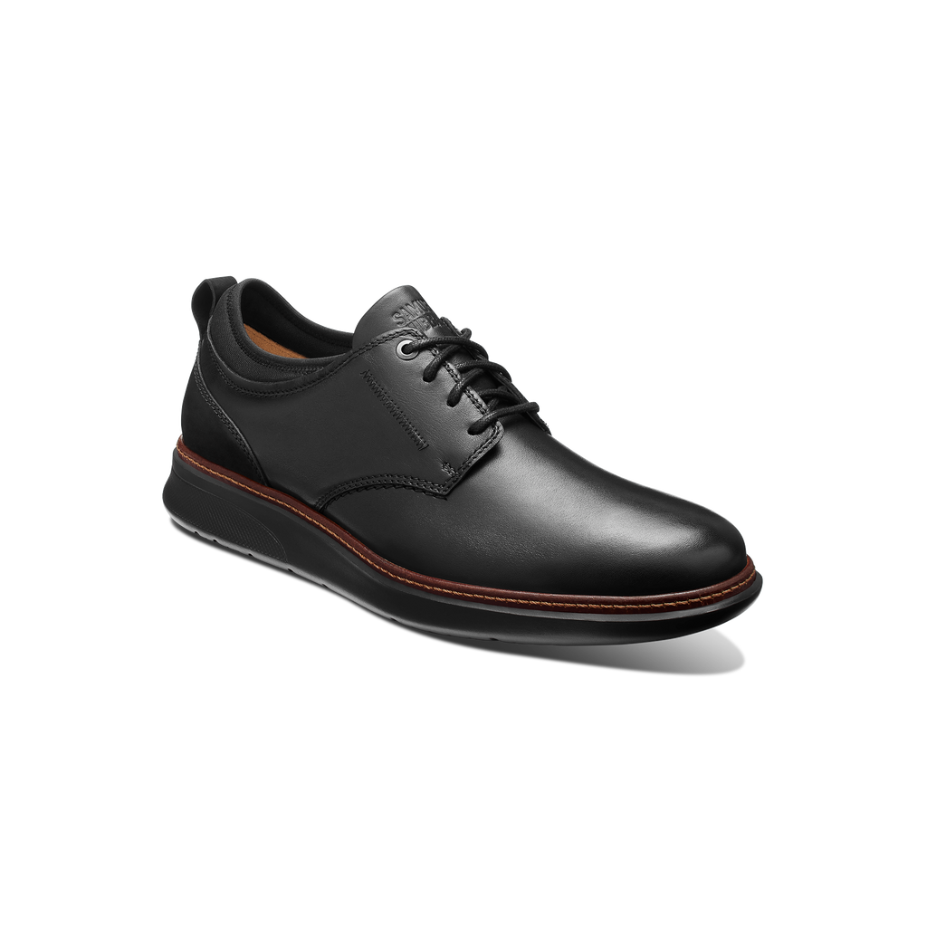 Men's Rafael Hybrid Lace-Up-Black Leather on Black Sole| Samuel Hubbard
