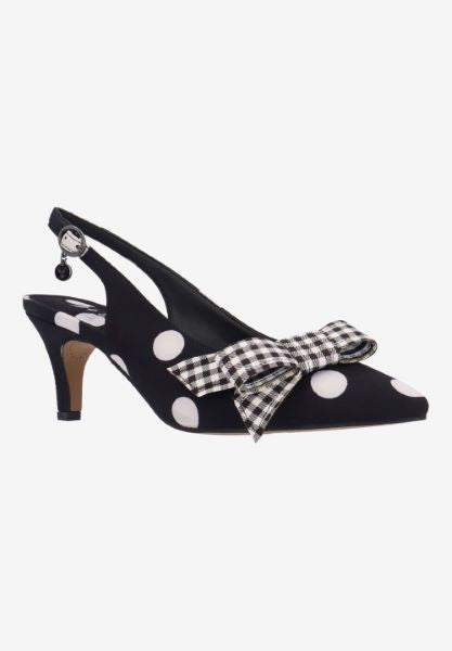 TAYLIN-BLACK/WHITE POLKA/GINGHAM | J Renee