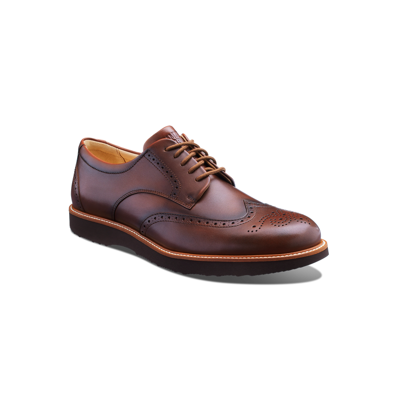 Men's Tipping Point Oxford-Cognac Leather | Samuel Hubbard