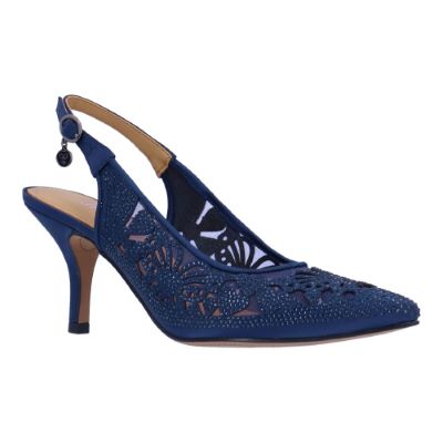 VANANI|J Renee-NAVY SATIN/STONES