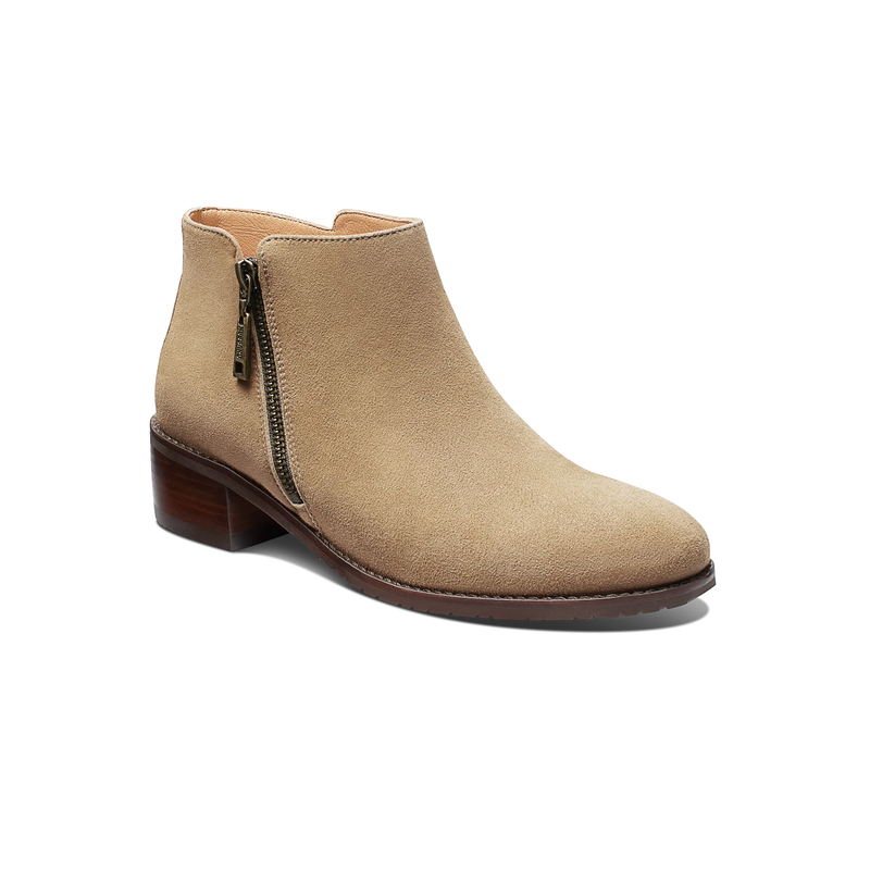 Women's Valencia Ankle Boot-Tan Suede | Samuel Hubbard