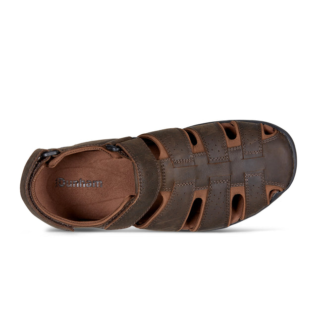 Men's Norwood Casual Fisherman Sandals-Dark Brown | Dunham