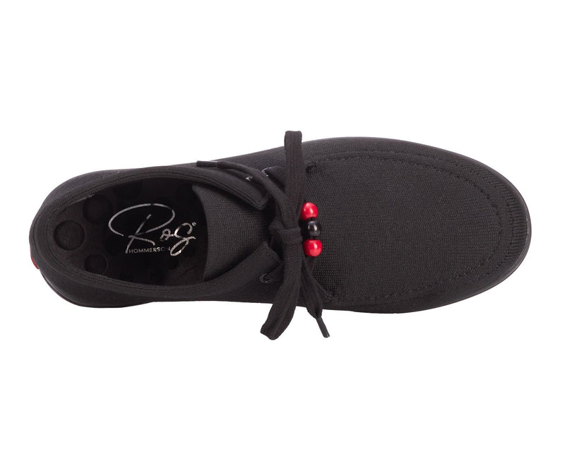 GREER-Black Knit Fabric | Ros Hommerson