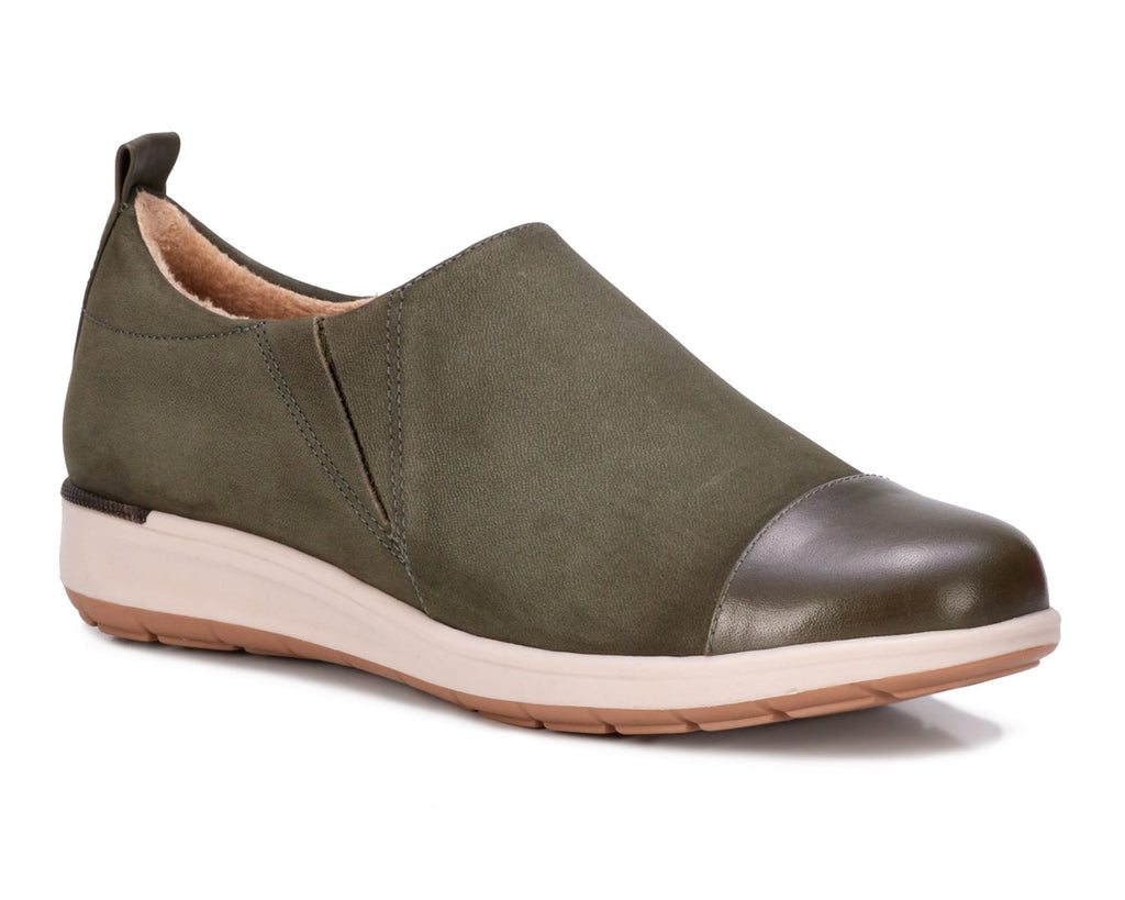 Ozzie-Olive Nubuck Leather | ROS HOMMERSON