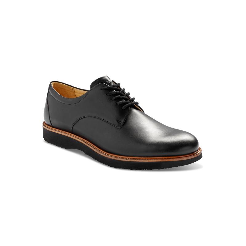 Men's Founder Oxford-Black Leather| Samuel Hubbard