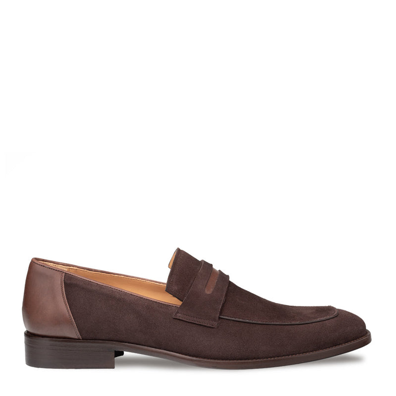 Galeno Suede Penny Loafer | Mezlan