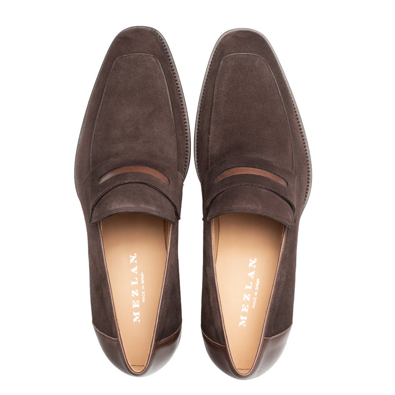 Galeno Suede Penny Loafer | Mezlan