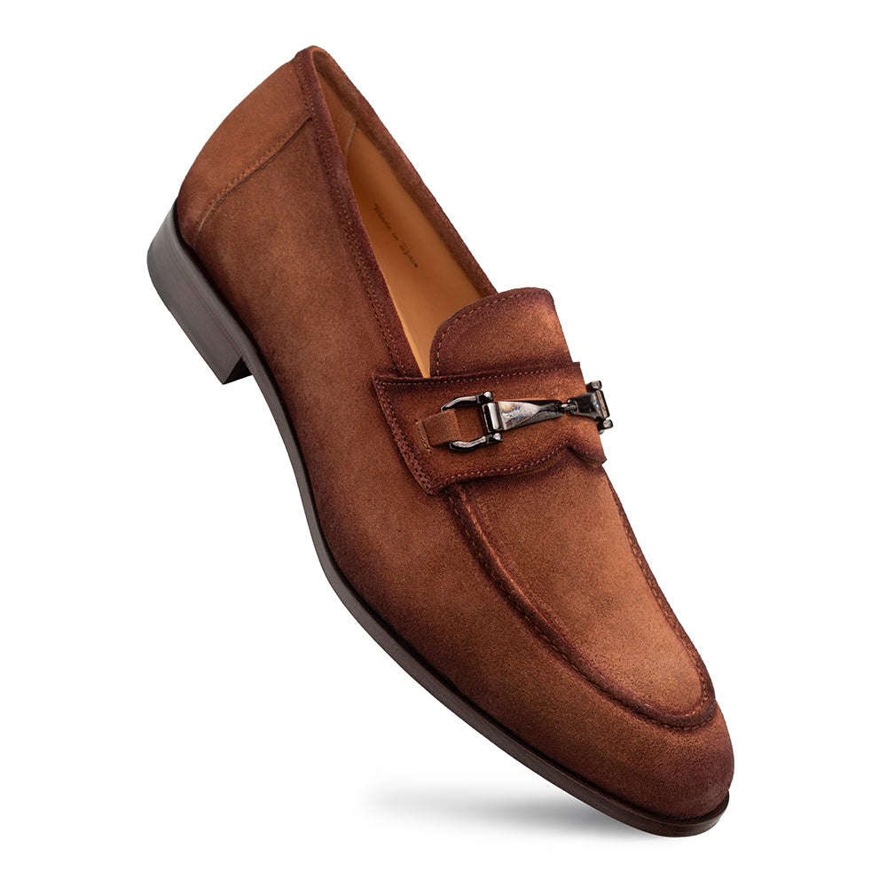 Bracco Suede Ornament Loafer-Tan | Mezlan