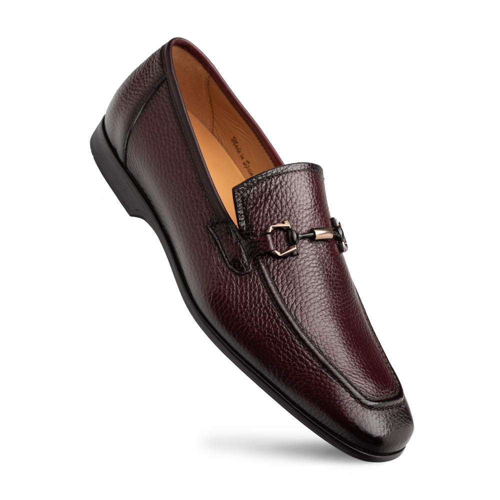 Marinelli Deer Ornament Slip On-Burgundy | Mezlan