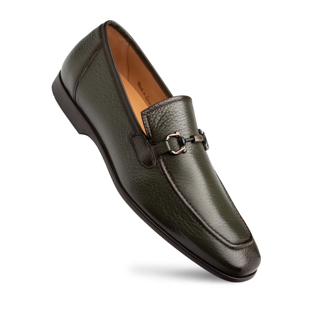 Marinelli Deer Ornament Slip On-Olive | Mezlan