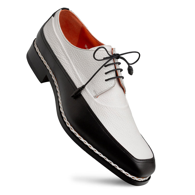 Muro Two Tone Derby-Black/White | Mezlan