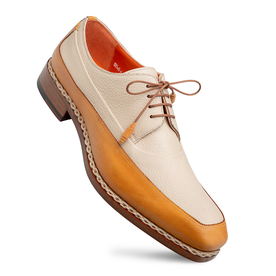 Muro Two Tone Derby-Camel/Bone | Mezlan