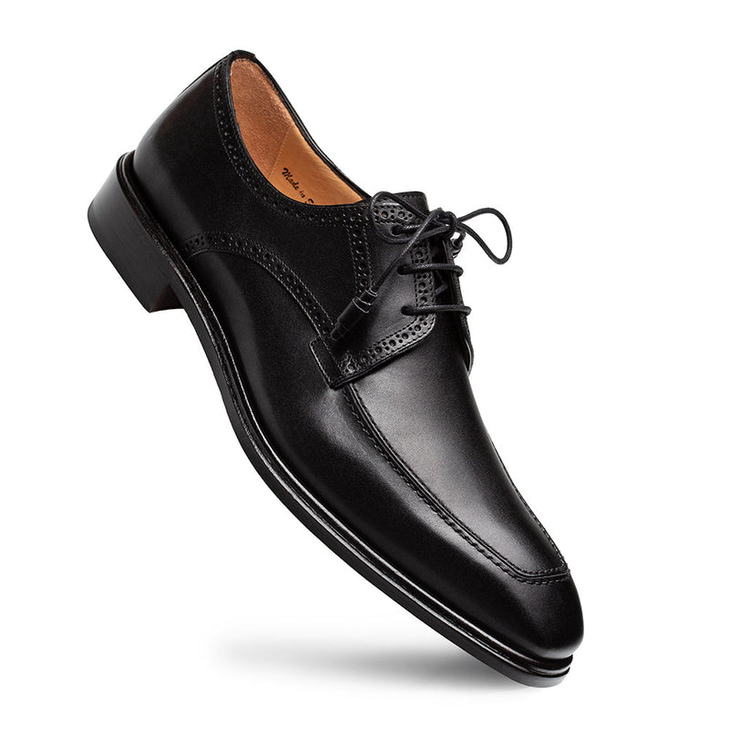 Hatley Patina Calf Derby-Black | Mezlan