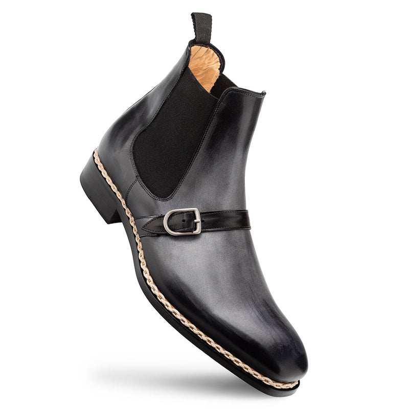 Alpine Buckle Chelsea Boot-Dark Grey | Mezlan