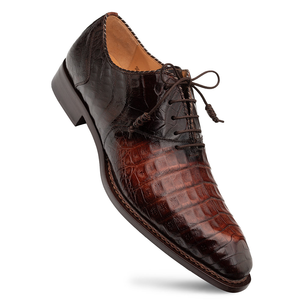 WESTSIDE TWO-TONE CROC OXFORD | Mezlan