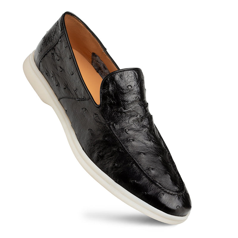 Marmi Ostrich Flex Casual Moc-Black | Mezlan