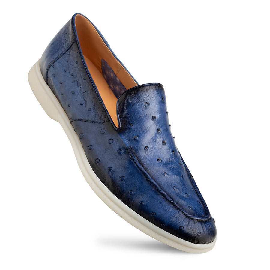 Marmi Ostrich Flex Casual Moc-Jeans | Mezlan