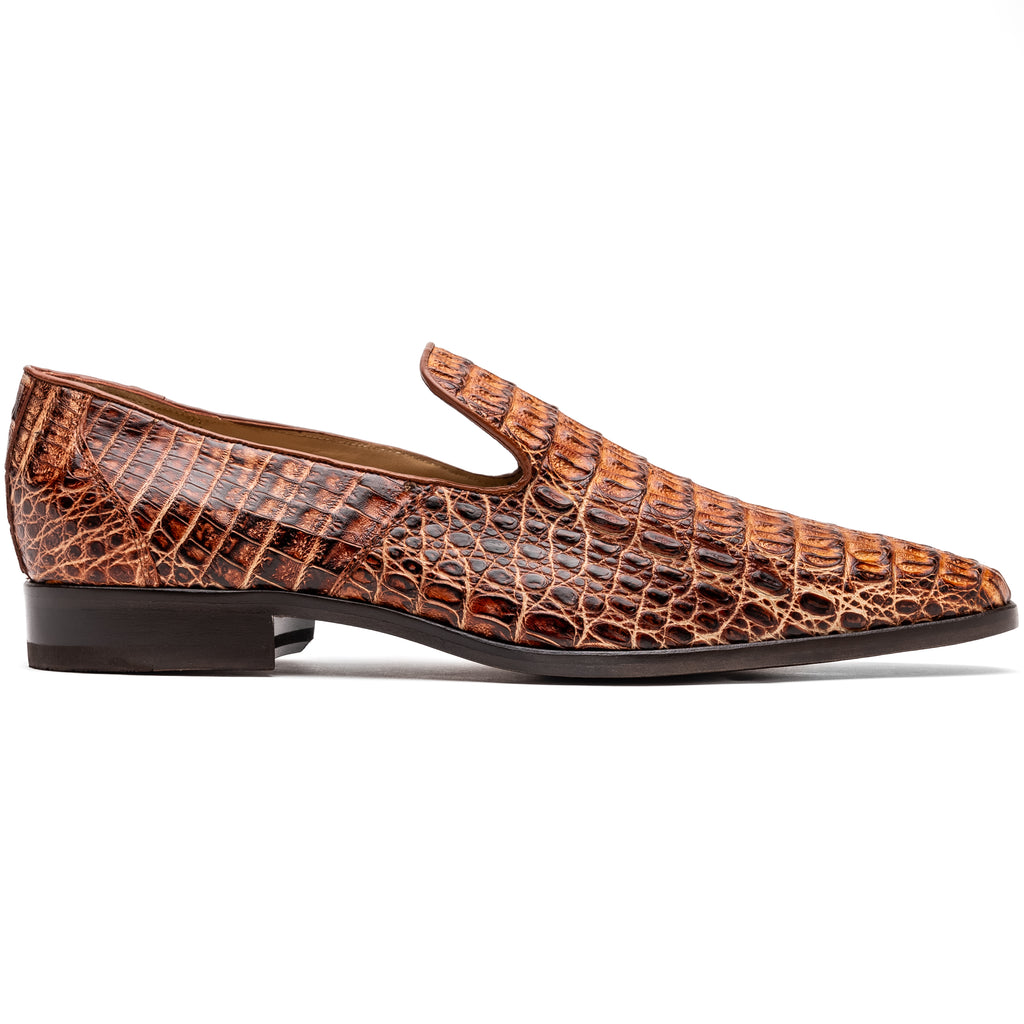 Trento-Rust Cognac Stripe | Marco Di Milano