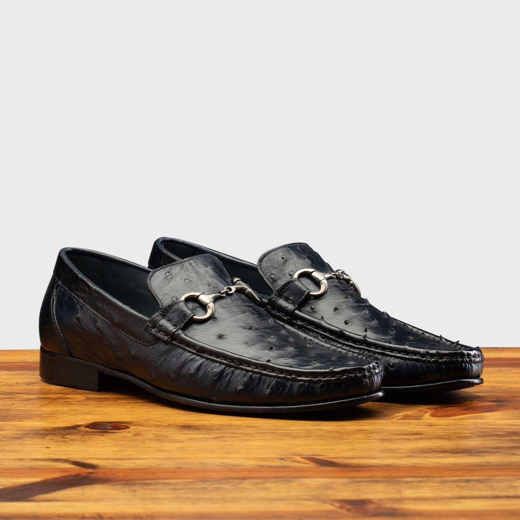 Calzoleria Toscana Ostrich Dress Slip-On #3238-M