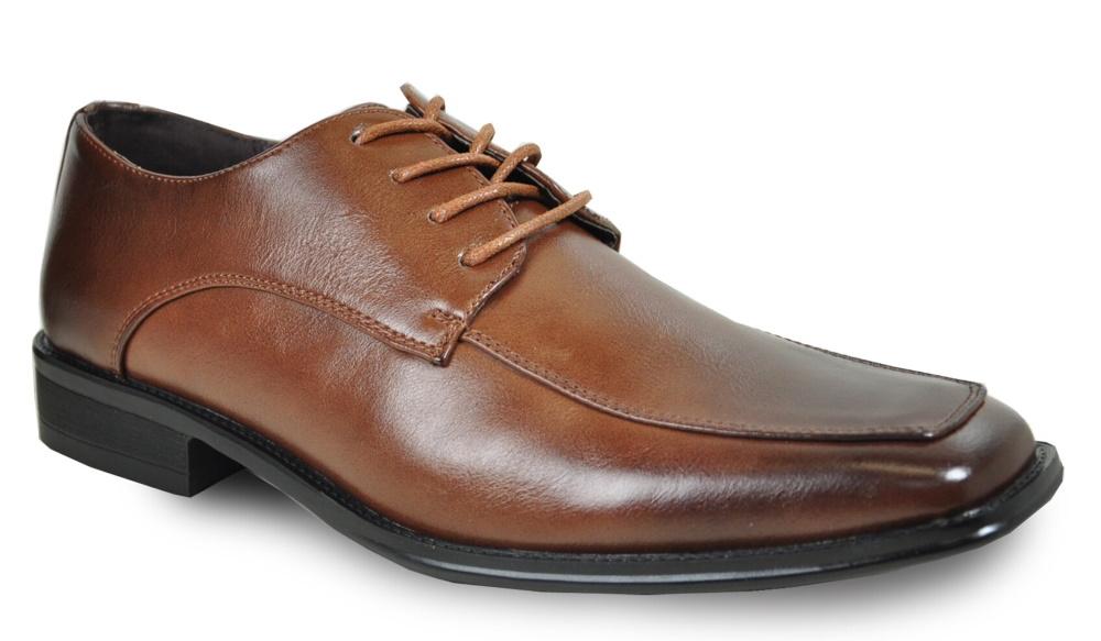 Bravo Milano-2 Square Moc Toe Dress Oxford in Brown