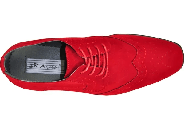 Red suede top sneakers mens
