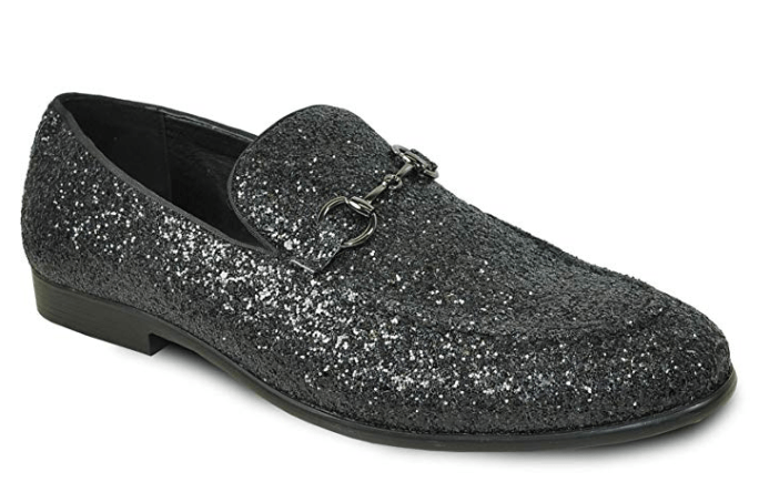 Bravo Men's Modern Dress Bit Loafer in Black. Available in men's shoe sizes 7 - 16 medium.