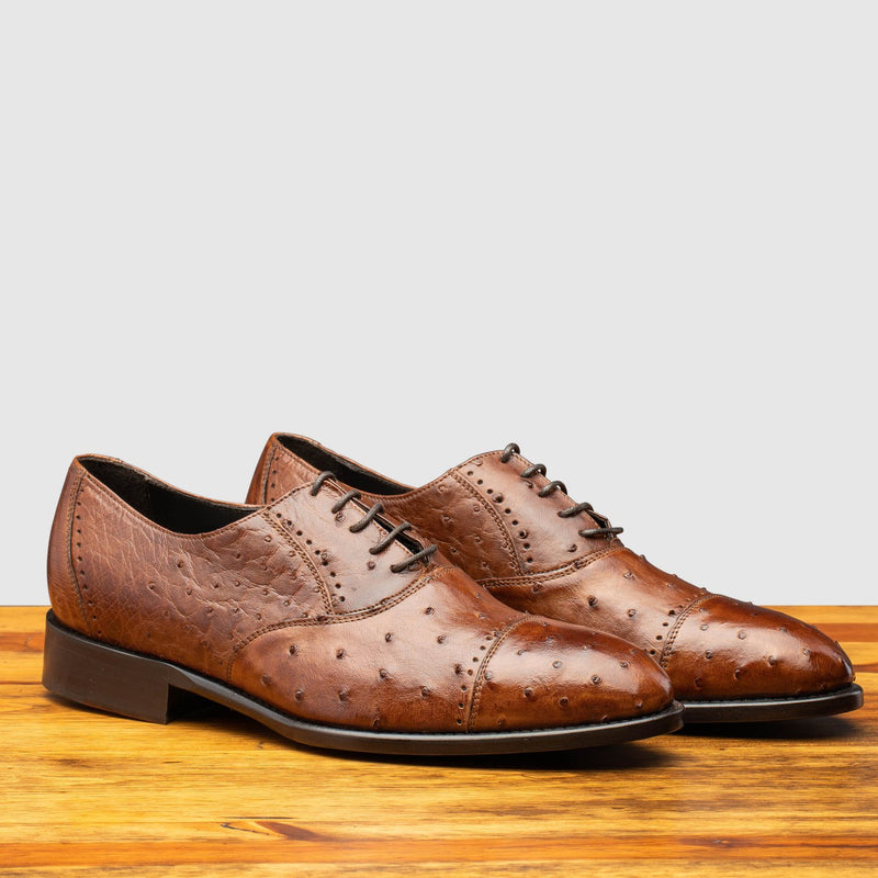 Calzoleria Toscana Ostrich Cap-Toe # H777