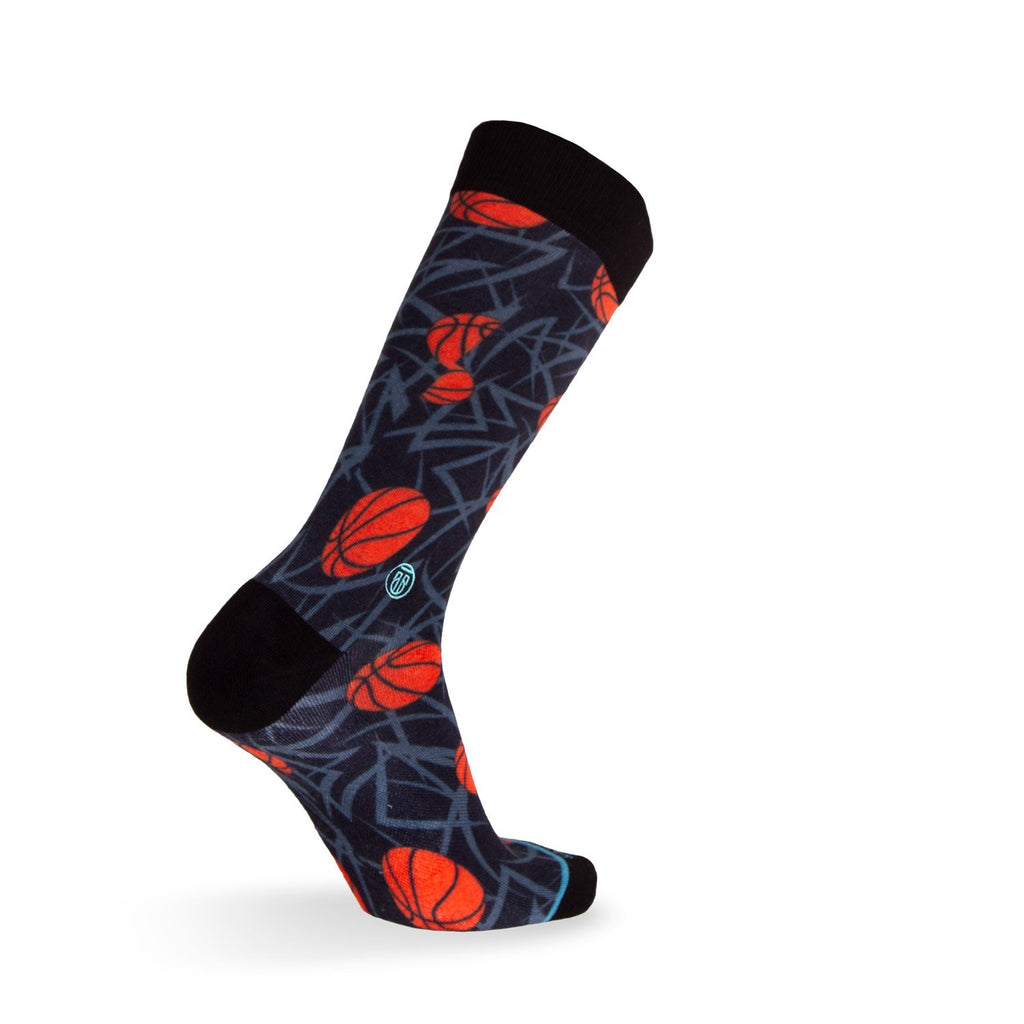 THE MARK - EXTRA CUSHIONED - BASKETBALL THEMED DRESS SOCKS