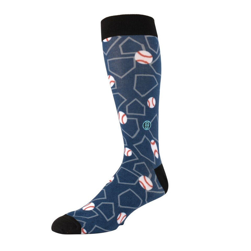 THE GLENN - CLASSIC FIT - BASEBALL THEME DRESS SOCKS