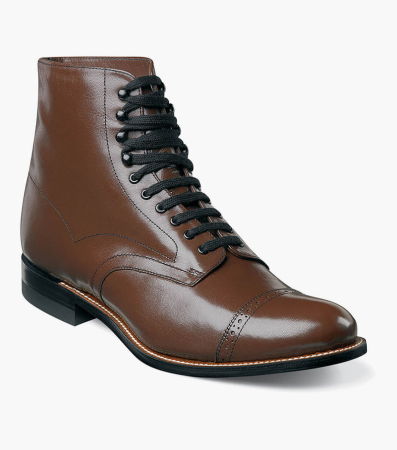Madison Cap Toe Boot-Brown| STACY ADAMS