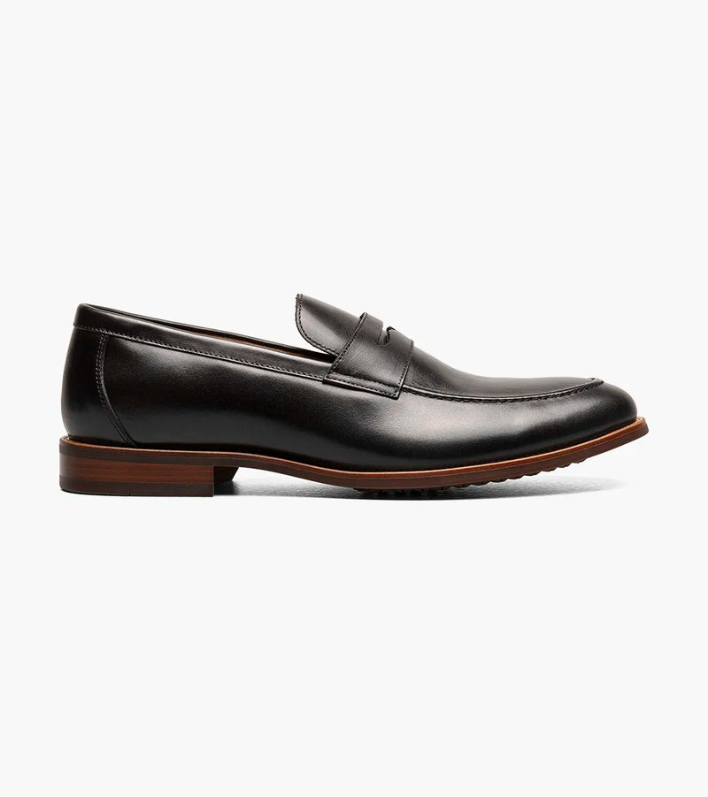 Rucci Moc Toe Penny Loafer-Black | Florsheim