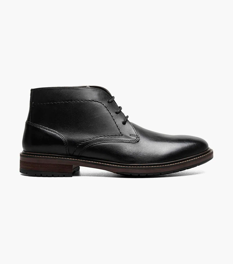 Forge Plain Toe Chukka Boot-Black| Florsheim