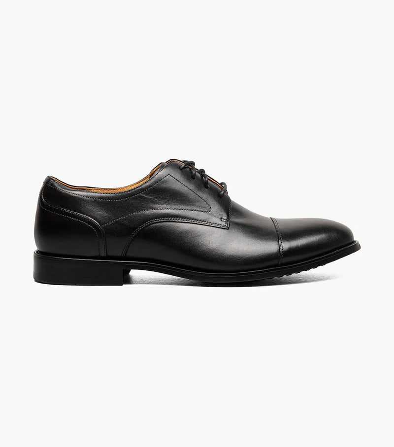 Rucci Cap Toe Oxford-Black Smooth| Florsheim