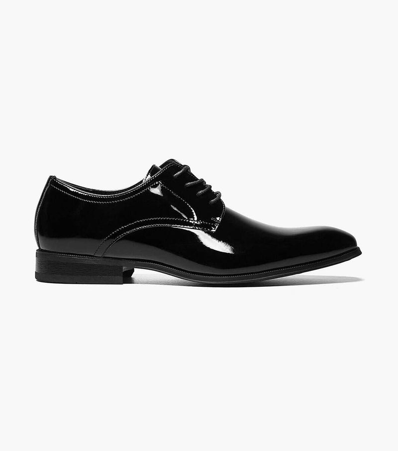 Tux Plain Toe Oxford-Black Patent | Florsheim