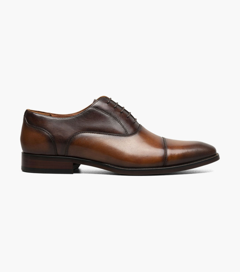 Sorrento Lux Cap Toe Bal Oxford-Cognac Multi | Florsheim