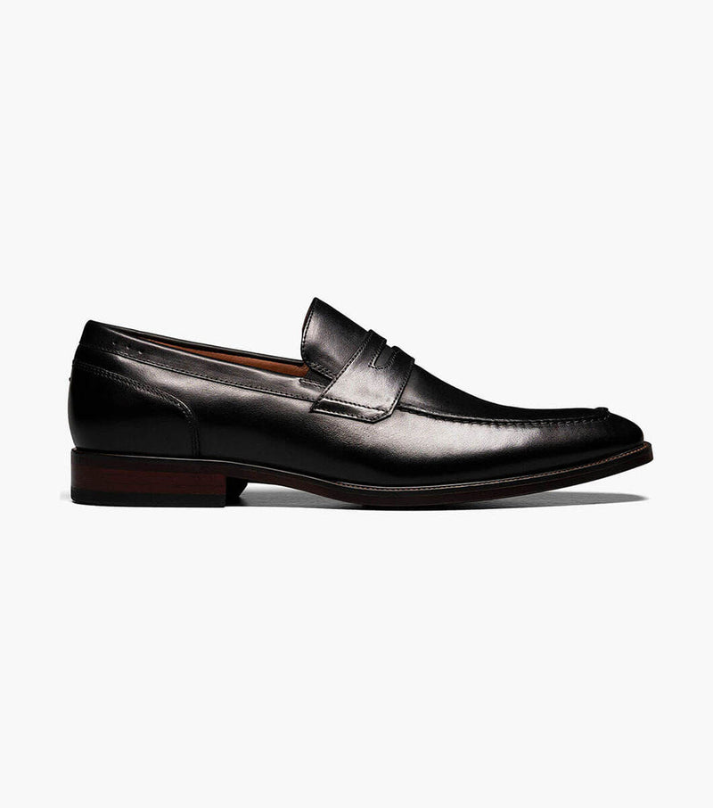 Sorrento Moc Toe Penny Loafer-Black | Florsheim