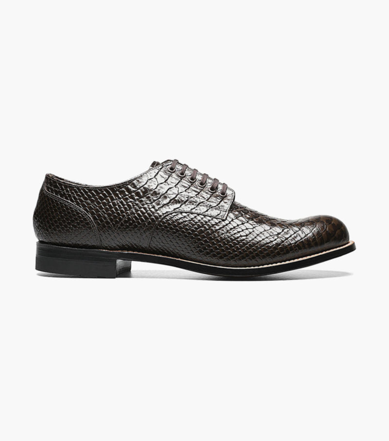 MADISON ANACONDA PLAIN TOE OXFORD-Brown | STACY ADAMS