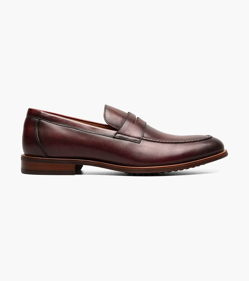 Rucci Moc Toe Penny Loafer-Burgundy| Florsheim