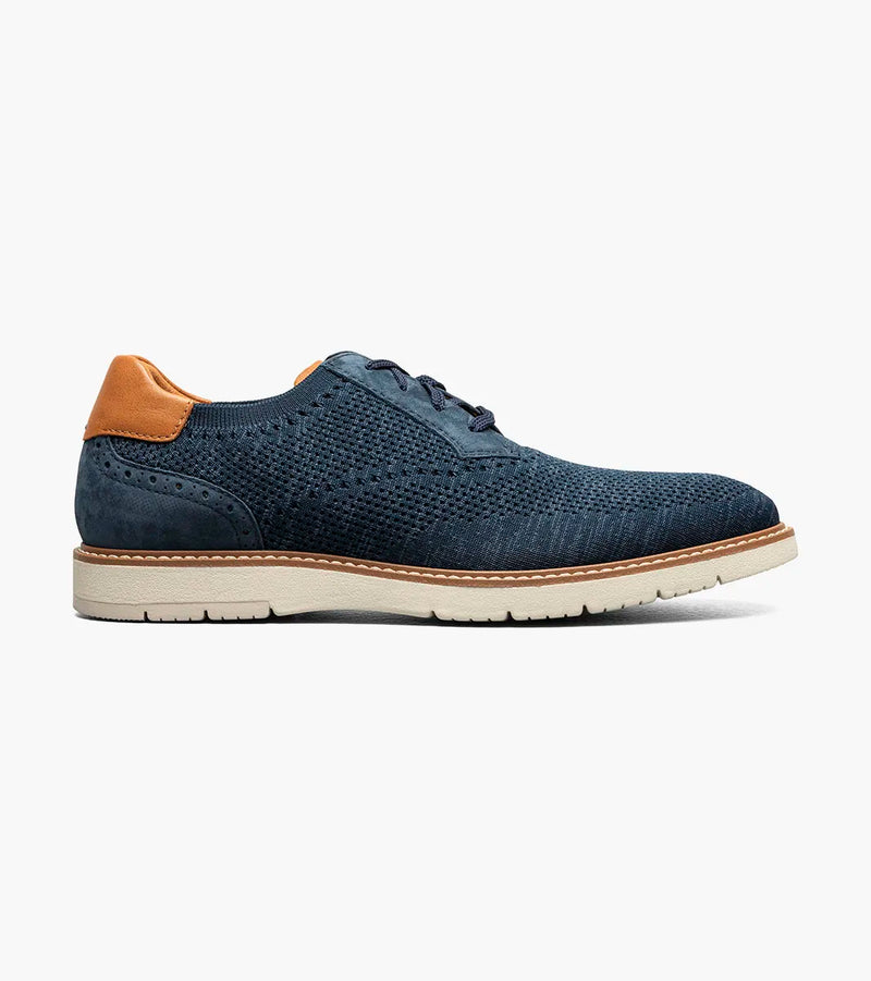 Vibe Knit Plain Toe Oxford-Navy | Florsheim