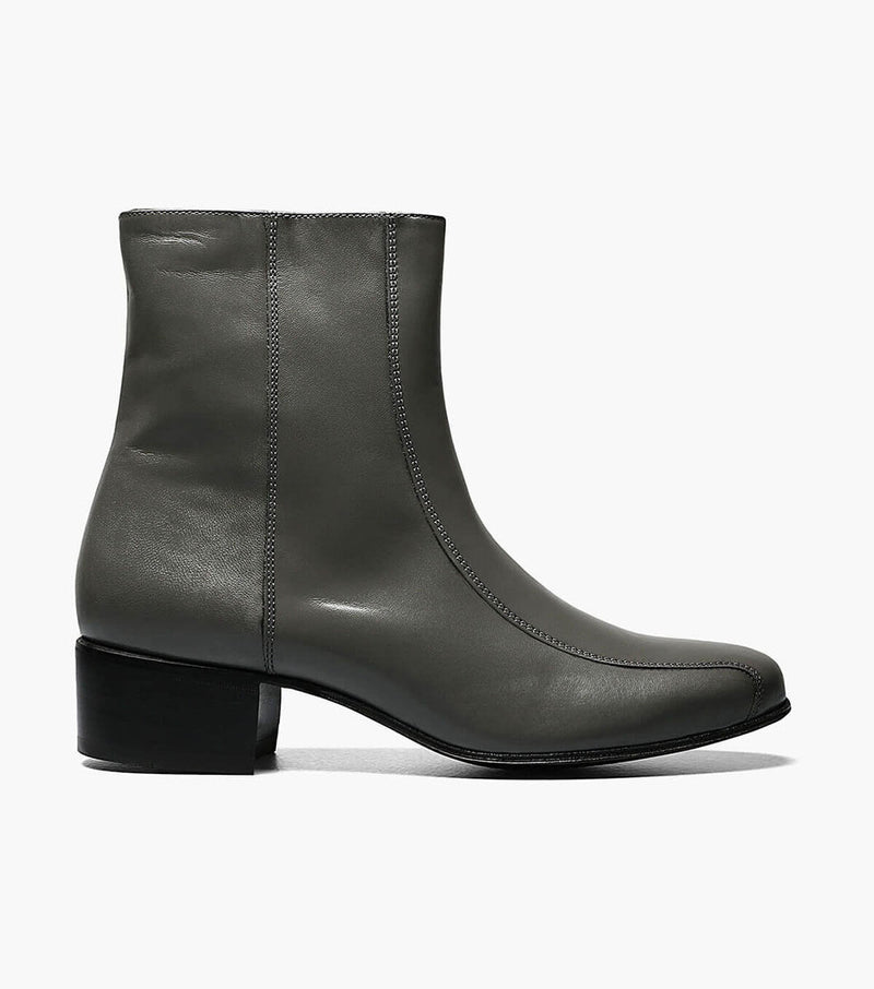 Duke Bike Toe Zip Boot-Gray | Florsheim