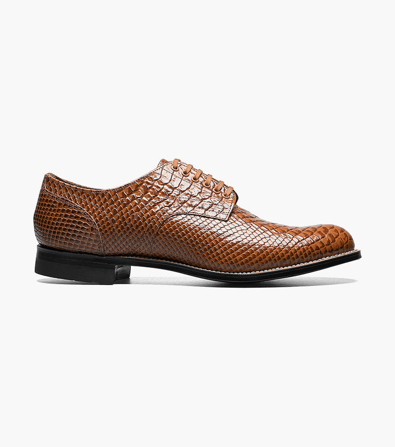 MADISON ANACONDA PLAIN TOE OXFORD-Tan | STACY ADAMS