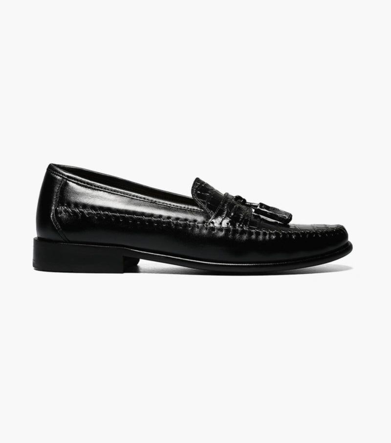 Pisa Moc Toe Tassel Loafer-Black| Florsheim