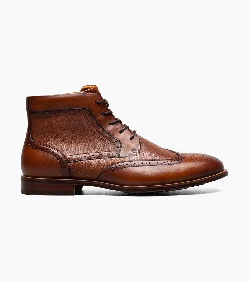 Rucci Wingtip Lace Up Boot-Cognac | Florsheim