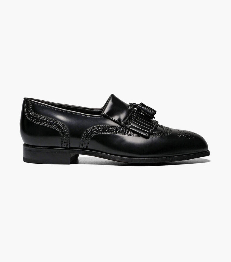 Lexington Wingtip Tassel Slip On-Black | Florsheim