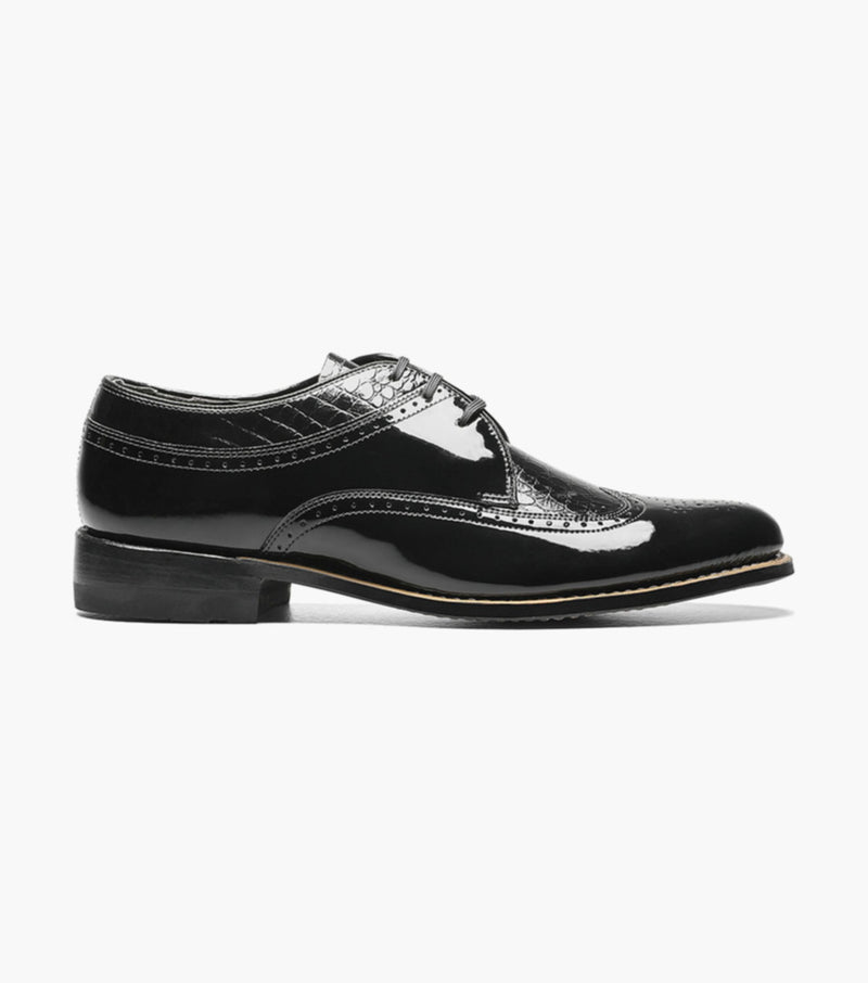 DAYTON Wingtip Oxford-Black | STACY ADAMS