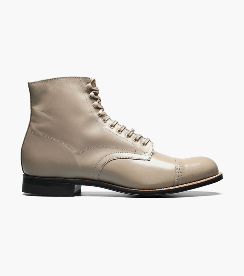 Madison Cap Toe Boot-Taupe | STACY ADAMS â Large Feet