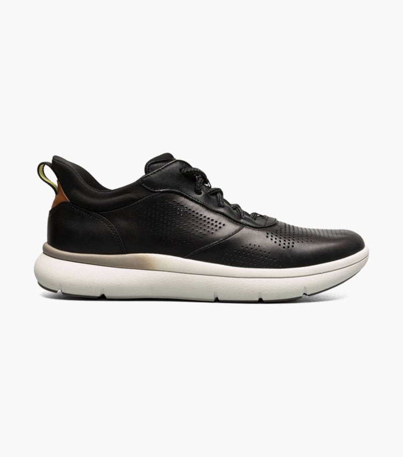 Fleet Perf Toe Elastic Lace Sneaker-Black | Florsheim