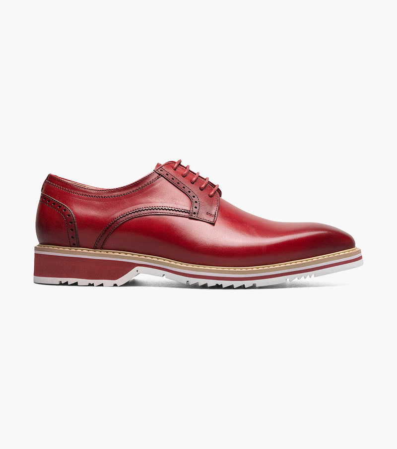 Barringer Plain Toe Oxford-Red | Stacy Adams