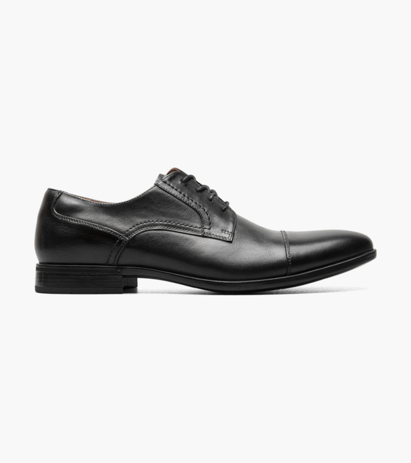 Zaffiro Cap Toe Oxford-Black | Florsheim