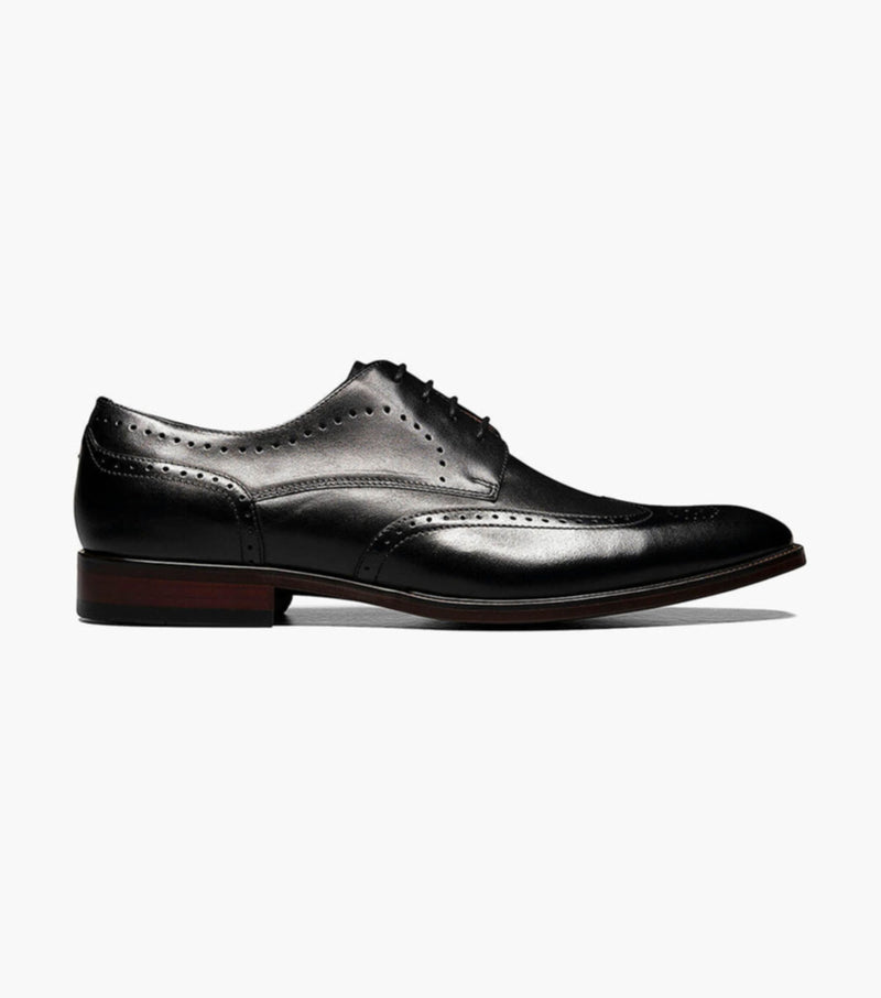 Sorrento Wingtip Oxford-Black | Florsheim